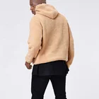 Plain Hoodie OEM Custom Design Plain Fleece Fabric Hoodie Streetwear Clothing For Men