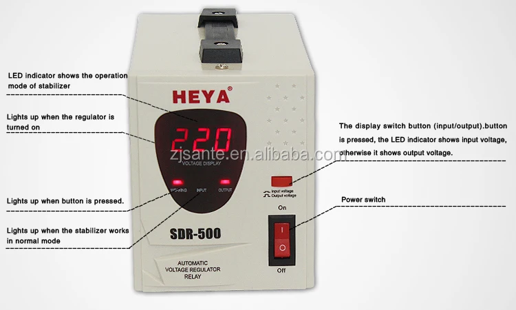 SVR 500VA 1000VA Relay Control Voltage Regulator Stabilizers AVR