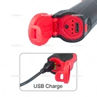 Rechargeable Torch COB LED Mini Pen Light Clip Magnet USB Rechargeable Work Torch