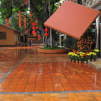 nature red colour quarry tiles floor ceramic outdoor 300 x 300mm