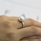 Ring Engagement Rings Beadsnice Sterling Silver Ring Base 8mm Round Bezel Setting Engagement Ring ID26604