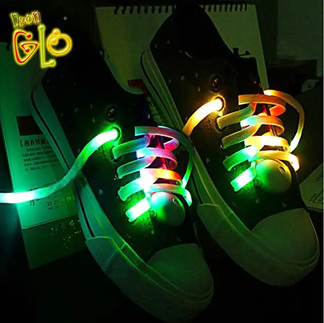 BLUE AND GREEN,NEW TWO PAIRS OF LED SHOELACES 