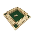 Player Game Board Game 4 Player Shut The Box Board Game