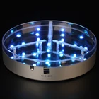 Online Shopping Glass Hookah Smoking Pipes Decoration 6 Inch Centerpiece LED Light Base Vase Lighting With Remote Controller