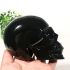 Obsidian Life Size Natural Hand Carved Obsidian Quartz Crystal Skulls For Sale
