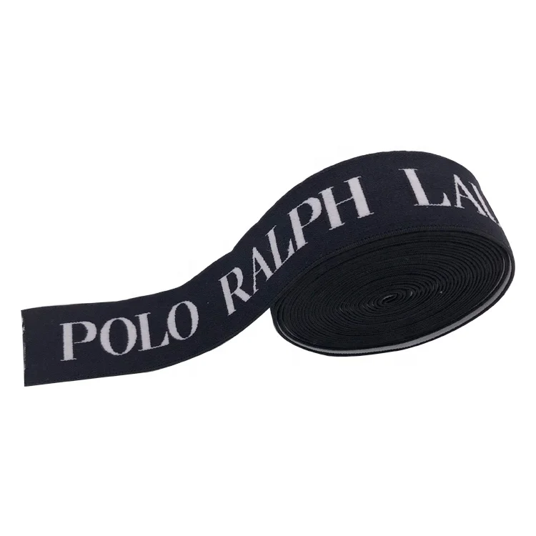 Wholesale high quality elastic nylon bra jacquard elastic webbing custom woven ribbon webbing strap band for underwear