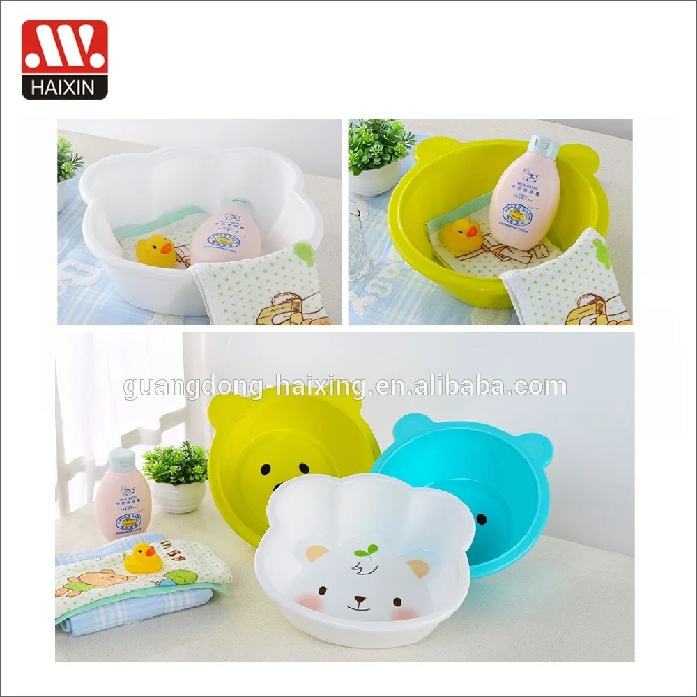 3.3L Best Sale Bear Design Small Wash Basin For Kid Bathroom Plastic Basins