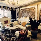 Molding Antique Gold European PU Carved Panel Molding