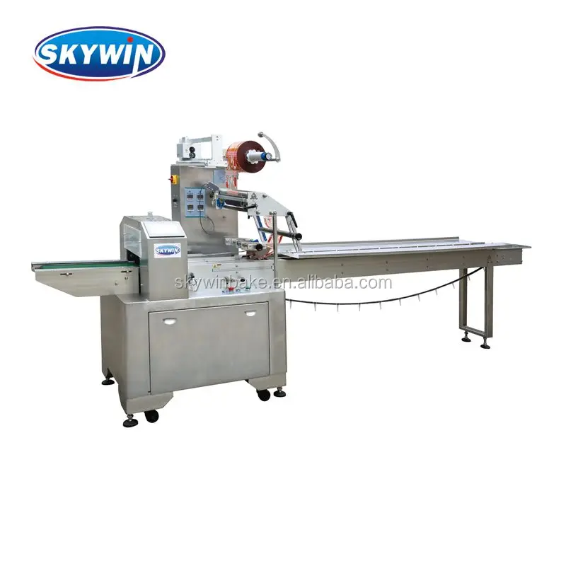 Automatic Horizontal Flow Pack Machine Biscuit Cookie Package High Speed