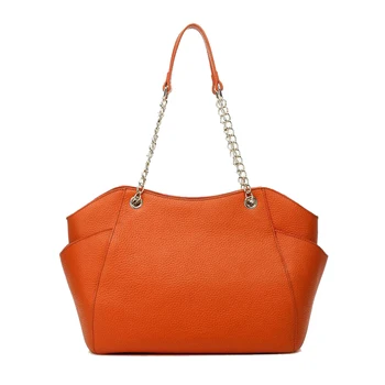 Gionar Brand Best Selling Products High Quality Orange PU Leather Bags Handbag Women