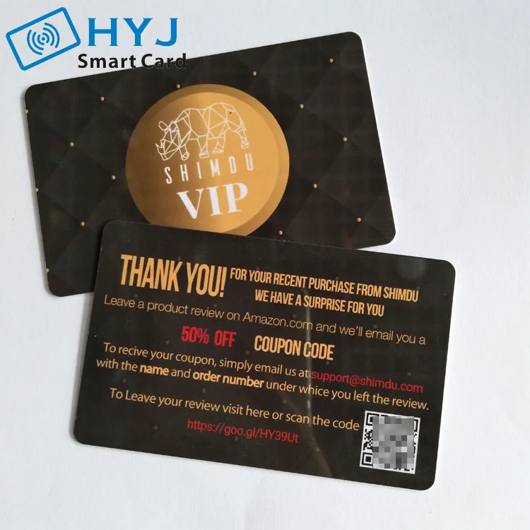 pvc card online shopping