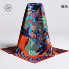 Silk Scarf Design My Scarf HCY 90X90 Screen Print Wholesale Square Silk Twill Scarf