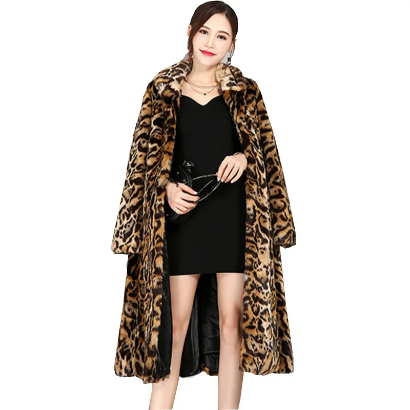 full length leopard coat