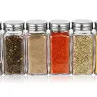 Spice Pepper Wholesale Clear Glass Spice Jar Set For Salt Pepper Contain With Cover