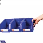 Storage Bin Plastic Bins Stackable Plastic Storage Bin In Warehouse