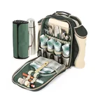 Picnic Backpack For 4 Picnic Backpacks Deluxe Green Picnic Backpack For 4 People With Picnic Blanket