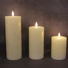 Candle Flameless Led Lights Candle Wholesale Ivory Pillar Real Wax Battery Flameless Light New Led Candle