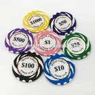 Poker 14g Crown Clay Poker Chips/Casino Poker Chip With Custom Printing Sticker