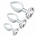 Anal Butt Plug Crystal Jewelry Vagina Couple Sex Toys Metal Stainless Steel Butt Anal Plug Sex Toys