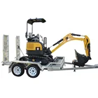 Trailer Trailer Excavator Trailer Mini Excavator Loader Tandem Trailer 10x5ft GVW 3000KG