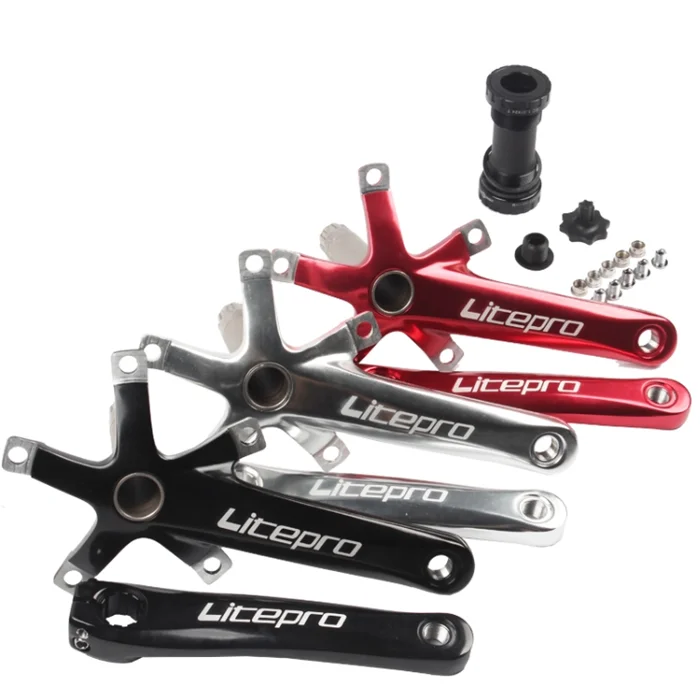 Litepro Integrated 130BCD Crankset 170mm Crank Bike Chainring Bottom Bracket BB 