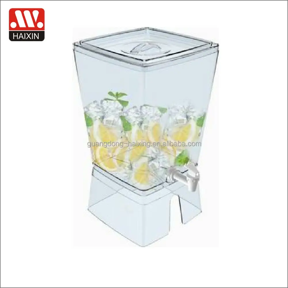 5.3-13L haixing plastic cold water/ drink/ beverage/ beer /juice dispenser with silicone ring around nozzle faucet