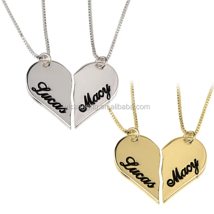 Half Broken Heart Pendant For Couple 