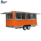 JX-FS450 Galvanized truck food trailer mobile kitchen for fast food