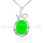 Gemstone Sterling Silver Silver 925 Gemstone Pendant Natural Green Jade Gemstone 925 Sterling Silver Pendant Style Silver Pendant 925 Sterling Silver Jewelry