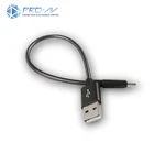 To Usb Usb To Internet Read To Ship USB TYPE C Cable 20CM Metal Braided Type C Cable For PowerBank Charging