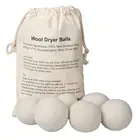 Dryer Wool Balls Premium White New Zealand Organic Sheep Felt Tumble Wool Dryer Ball Wool Dryer Ball