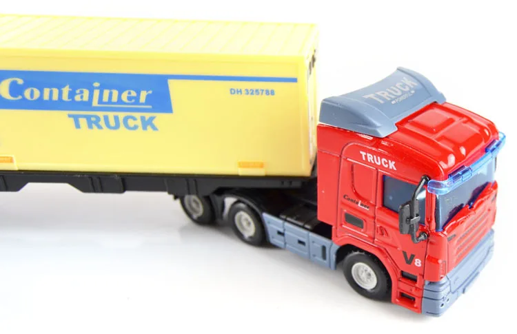 2020 new hot oem diecast model container truck three color alloy