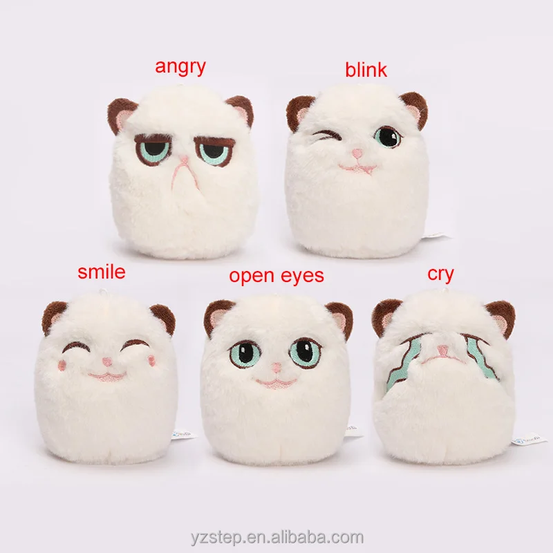 angry cat plush