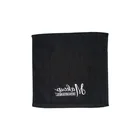 Hand Towel Embroidered Black Color Custom Pure Cotton Hand Towel With Embroidered Logo