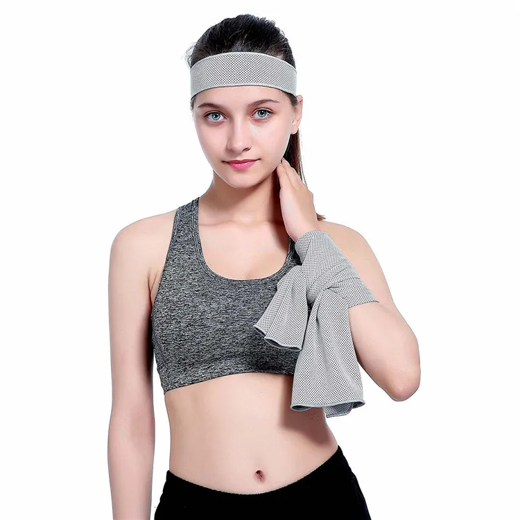 Top Sale High Quality Bamboo Charcoal Fiber Polyester Cool Sports Instant Cooling Towel