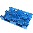 Solid Pallet Plastic Pallet 1200x800 1200X800 Single Side Solid Surface Plastic Pallet With 3 Skids