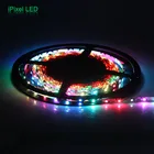 Strips Led Strip Flexible Programmable SMD 3528 RGB P9823 Mini Zigzag 6mm Width S Form Digital LED Flexible Strips
