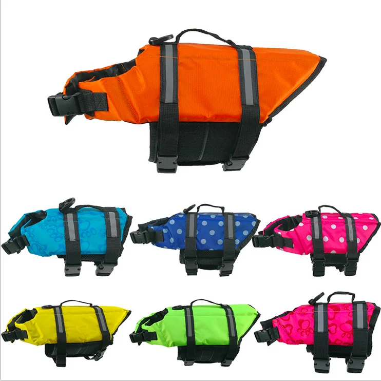 Shark/Mermaid Dog Life Jacket Large Neoprene Preserver Safety Vest for Swimming 