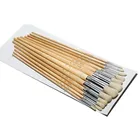Wooden Handle Brush 12PCS Wooden Handle 582 Artist Brush Set Eterna Art Brush