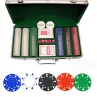 Poker Set Chips 2019 New Design Marco Style Aluminum Poker Set Playing Card Set Chips Case Set