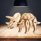 Assembly Toy 3d Wood Puzzles Factories Robotime DIY Self Assembly Toy Dinosaur Model 3D Wood Puzzle