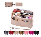 Purse Handbag Tote Bag Purse Organizer Felt Purse Tote Organizer Insert Multi-Pocket Handbag For Cosmetic Makeup Bag