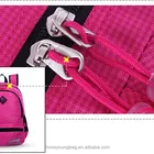 Red School Bag School Chinese Plain Fashionable Red School Bag With Top Quality