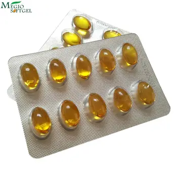 GMP food grade 500mg vitamin E oil supplement blister soft gel capsules