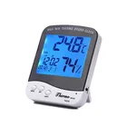 Super lCD display backlight thermometer hygrometer Household LED panel clock humidity Temperature Tech Digital Thermometer meter