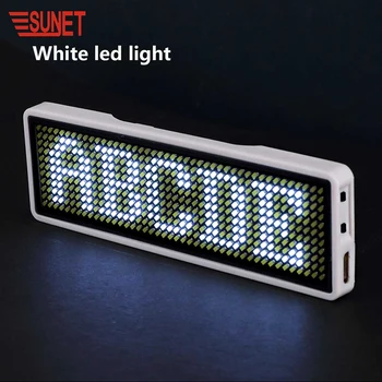 SUNJET Innovated Product 2020 Electronic Components Scrolling Led Name Badge