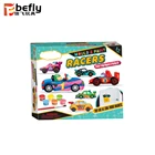 Diy painting plaster vehicle fridge magnet toy with PVC mold