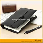 A5 Calculator Promotional Leather Cover A5 Size Kraft Paper Note Book Set With Calculator
