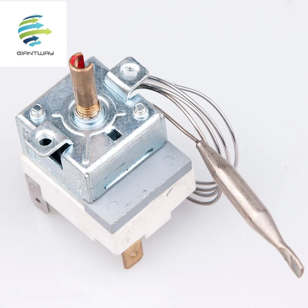 Term/ómetro termostato capilar con caja impermeable interruptor de temperatura AC 220 V 0 40 /°C