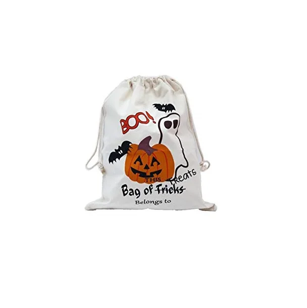 Halloween Tote Sacks 14 inches x 17 inches Halloween Bags for Trick or Treat 3 Pack 